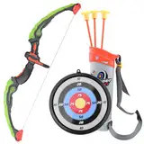 Gvolatee Pfeil und Bogen Kinder, Pfeile für Bogenschießen Spielzeug, Armbrust Kinder Set mit LED Licht, Kinderbogen, Bow and Arrow, mit 3 Saugnapfpfeile, 1 Köcher und 1 Zielen, für Innen-Und Outdoor