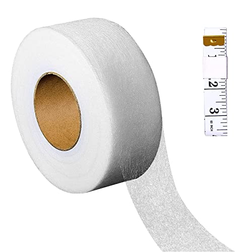 MIPIACE 640×4cm Saumband zum Aufbügeln Waschfest Bügelband zum kürzen Bügelkleber für Textilien Hemming Tape für Kleidung Vorhänge Jeans Saum Hosen Kleider, ohne Nähen (64m Länge, 40mm Breite)