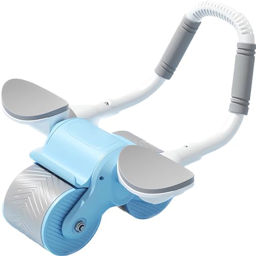 AouiSton Ab Roller, Rebound bauchroller, Automatisch rebound bauchtrain, Bauchroller mit rebound mit Kniematte, zum training der coremaster, Bauchmuskeltrainer für Reisen und Hause