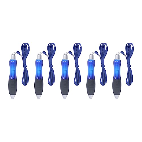 Kugelschreiber mit Breitem Körper, 5 Stück, Große Dicke Kugelschreiber, Fette Schwere Stifte, Große Stifte mit Breitem Griff, für Parkinson Arthritis (Blau)
