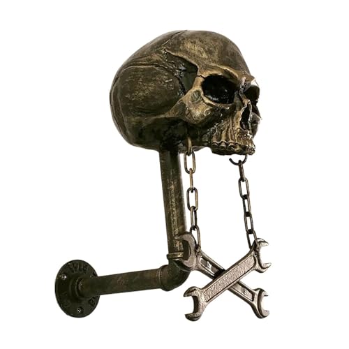 Totenkopf-Helmhalter – Helm-Display-Haken, Wandhalterung für Helme | Totenkopf-Helm-Aufhänger, Helm-Aufbewahrungsständer, Totenkopf-Helm-Wandhalterung für Helme