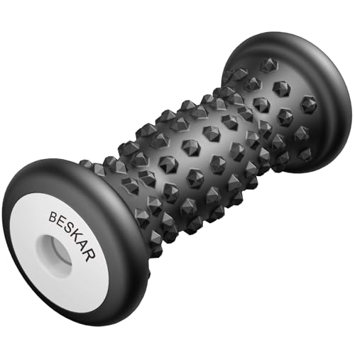 BESKAR Fußmassageroller, Ergonomisch Gestaltete Massageroller für Füsse, zur Linderung von Plantarfasziitis, Fußgewölbeschmerzen, Linderung von Muskelkater