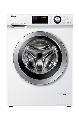 Haier HW100-BP14636N Waschmaschine / 10 kg / A - beste Effizienz / Inverter-Motor / Dampffunktion / Vollwasserschutz / Eco 40-60 Programm