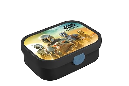 Mepal - Lunchbox Campus - Bento Lunchbox für Kinder - Brotdose mit Bento-Fach & Gabel - Meal Prep Box mit Clip-Verschluss - BPA-frei & Spülmaschinenfest - 750 ml - Star Wars