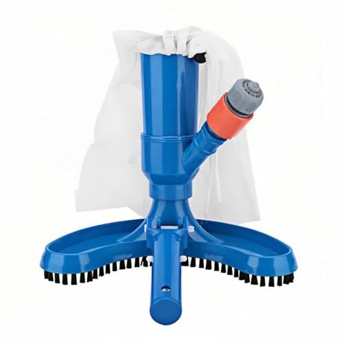 Poolsauger Staubsauger Poolreinigung Bodensauger Pool Bodensauger Set – Tragbarer manueller Poolsauger mit Kordelzugbeutel zur Reinigung von Pool Teich und Whirlpool