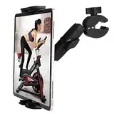 Laufband Tablet iPad Halter Fahrrad Lenker Halterung Klemme für stationäre Fahrrad Elliptische Spin Bike Peloton Kinderwagen für 4-13 Zoll Geräte, iPad Pro 12.9, Air, Mini, Galaxy Tabs, iPhone