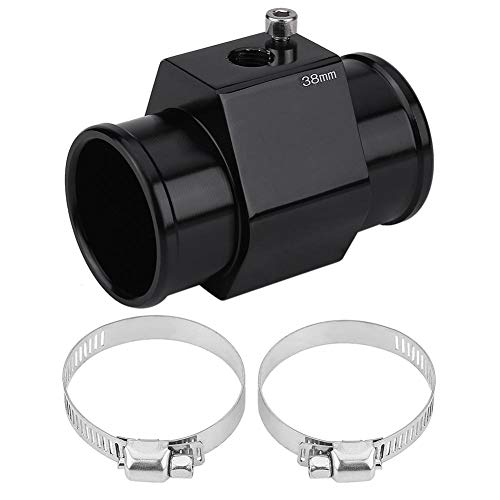 Keenso Auto Wassertemperatur Verbindungsrohr, Auto Wassertemperatur Sensor Adapter 28mm - 40mm Wassertemperatur Verbindungsrohr mit einstellbaren Klammern Universal fit für die meisten Autos(38mm)