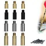 12 Stück 3 Farben 1.5/2/2.5/3g Dartgewichte Messing, Dart Weights Brass, Darts Weight, Dart Tool Kit for Dart Counterweight Accessories With 50 Washers(3G Gold, 2,5G Silber, 2G Schwarz, 1,5G Gold)