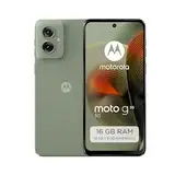 Motorola Moto g55 5G Smartphone (6,49"-FHD+-Display, 50-MP-Kamera, 8/256 GB, 5000 mAh, Android 14) Smoky Green (Veganes Kunstleder), inkl. Schutzcover [Exklusiv bei Amazon]