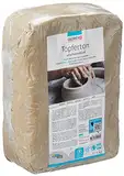 Glorex 6 8073 605 - Töpferton unschamottiert, 5 kg in weiß, geschmeidig und leicht zu verarbeiten, ohne Schamottanteil, lufthärtend und brennbar, für Töpferscheibe geeignet