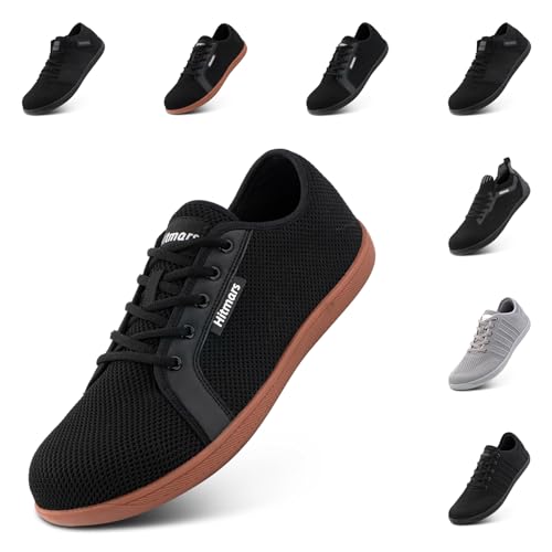 Hitmars Barfußschuhe Herren Barfuss Schuhe Damen Outdoor Zero Drop Minimalistische Leicht Traillaufschuhe Zehenschuhe N2 Braun 36 EU