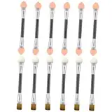 Lidschatten Pinsel, 12 Pcs Sponge Eyeshadow Brush, Lidschatten Pinsel Doppelseitige Color, Einweg Lidschatten Applikator Lidschattenpinsel Lidschattenpinsel, 12 Lidschattenpinsel