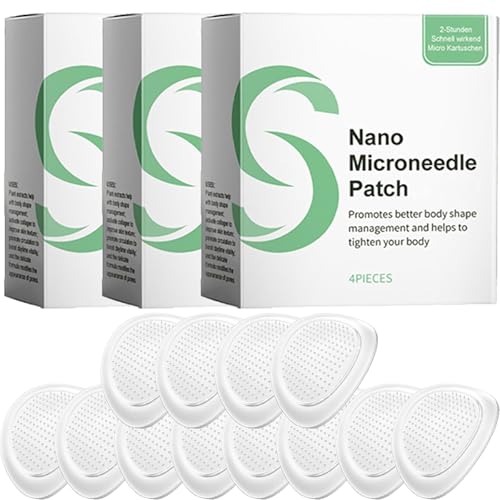 Nano Mikronadelpflaster, Nano Mikronadelpflaster Abnehmen, Nano Micronadel Pflaster Zum Abnehmen, Sanftes Abnehmen, Bauch-Patch, Tragbare Formung, KöRperpflege, Leicht, Nicht Fettend (3)