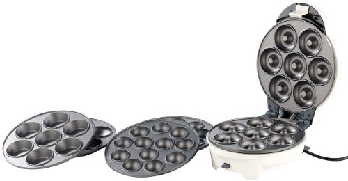 Rosenstein & Söhne Cake Pop Maker 3 in 1: 3in1-Donut-, Cupcake- und Cakepop-Maker mit Antihaftbeschichtung (Donut Cake Pop, Muffin &, Geschenkideen)