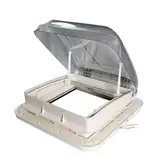 Abluftventilator, Wohnwagen-Abluftventilator Wohnmobil-Dachfenster Aus Aluminiumlegierung, Wohnmobil, Dachfenster, Wohnwagen, Dachfenster Und Oberlicht Mit LED-Licht, Doppelverglasung, Acryl für Wohnm