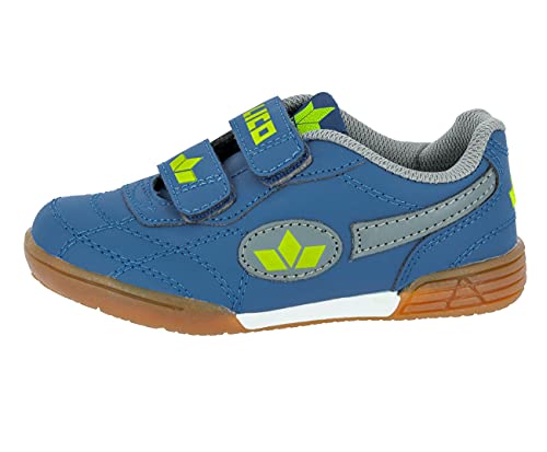 Lico Unisex Kinder Bernie V Hallenschuhe, Marine Grau Lemon, 30 EU