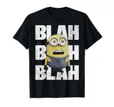 Despicable Me Blah Blah Blah Bored Minion Movie Graphic T-Shirt