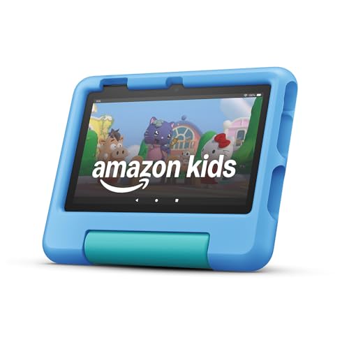 Amazon Fire 7 Kids-Tablet | 7-Zoll-Display, für Kinder von 3 bis 7 Jahren | Mit werbefreien Büchern, Spielen und Videos für Kinder | Kindersicherung, 10 Stunden Akkulaufzeit, 32 GB
