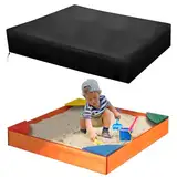 JOLIGAEA Sandkasten Abdeckung, 150x150x20cm Square Sandkastenabdeckung, Wasserdicht Abdeckplane Sandkasten, Sandkastenplane mit Kordelzug, Schutzhülle für Sandkasten, Plane Sandbox Abdeckung