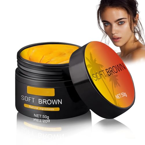 Bräunungsbeschleuniger Creme,Premium Bräunungscreme,Solarium Creme,Erzielen Sie eine Natürliche Bräune mit Natürlichen Inhaltsstoffen,Effektiv in Sonnenbank & Außensonne,Shine Brown