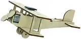 SOL-EXPERT group 40235 - Solar Doppeldecker Flying Star, Bausatz, Holz, Natur