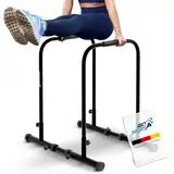 ArtSport Dip Barren - Dip Station bis 500 kg belastbar - Liegestützgriffe - Fitness Stange verstellbar - Liegestütze - Push Up Bar Zuhause - Schwarz