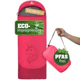 outdoorer Kinder-Schlafsack Dream Express pink, Einhorn-Edition - Deckenschlafsack für Kinder mit Einhorn-Motiv