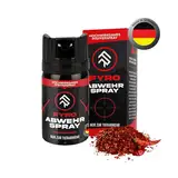 FYRO Pfefferspray zur Selbstverteidigung | KO Spray | Abwehrspray | Jet - Fog Sprühstrahl | 4 Meter Reichweite | Verteidigungsspray zur Tierabwehr | Hundeabwehr | 40 ml | klein