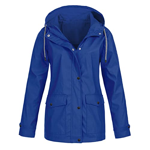 Generisch Damen Übergangsjacke Sportlich, Elegante Jacke Leichte Sportjacke Damen Regenmantel Und -Hosen Damen-Mäntel Sommer Jacken Für Damen Wasserdichter Regenmantel Für Damen Jacke Damen Frühling