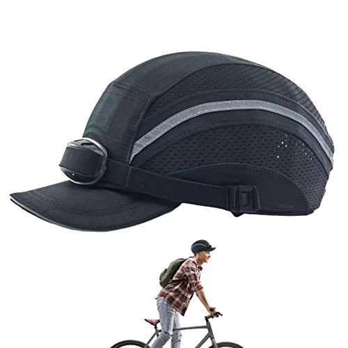 Fahrrad-Baseball-Helme | Leichte Fahrradhelme Erwachsene,Halbe Baseballmützen Helme Männer Frauen für Mopedmützen mit verstellbarem Riemen für Erwachsene änner