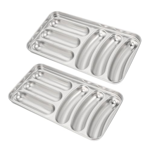 MOTHNUR 1 Satz Wurstform Hot Dogs Maschine Hüllen Wurst Links Hotdog welsfutter kosseleck wurst maker Wursthersteller gedämpfte Schinkenform Wurst gedämpfte Form Edelstahl 304 Silver