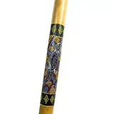 Didgeridoo Bambus Holz Aborigini bemalt geschnitzt Instrument fair Gecko Schildkröte Dot Painting (bemalt Gecko)