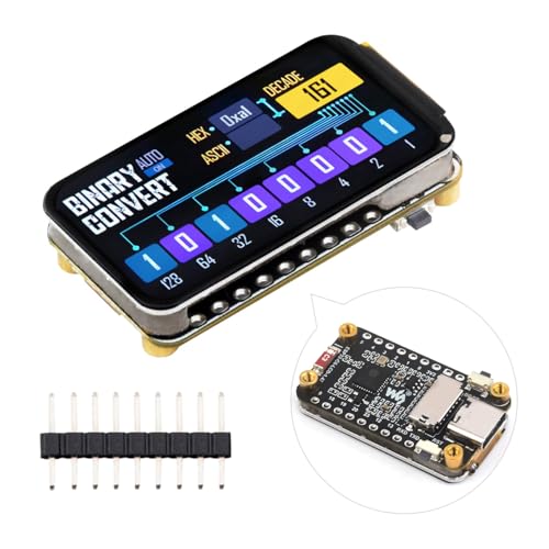 Waveshare ESP32-C6 1.47inch Microcontroller Wi-Fi 6 Development Board 160MHz Single-Core Processor 172x320 LCD Screen 262K Color with RGB BLE5 4MB Flash for LVGL GUI Development, etc