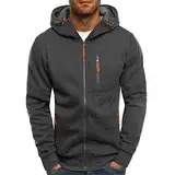 Generisch black friday angebote, Sweatjacke Herren ohne Kapuze Freizeit Jacke Übergangsjacke Sport Herren-Jacken Trainingsjacke Slim Fit Sweatjacke mit Kapuze, angebote des tages heute deal