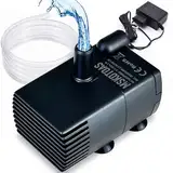 Automatische kleine Tauchpumpe mit Wassersensor, 2,5m 280L/h Mini-Kondensatpumpe, Wasserablauf für Entfeuchter, Klimaanlage, Eismaschine, Keller, automatisches Ein Aus