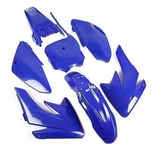 HMParts Verkleidung Set Dirt Bike Pit Bike CRF 70 - Style Typ 6 blau