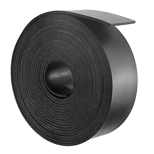 Gummistreifen Neopren Gummimatte Gummiplatte 25mm(B) x1.5mm (D) x3m(L) Gummimatten Vollgummi Gummiprofil für DIY-Dichtungen, Isolation, Bodenbeläge Schutz, Abdeckung, Anti-Vibration, Anti-Rutsch