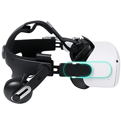 Hensych Headset Adapter zum Verbinden von Oculus Quest 2 mit HTC Vive Deluxe Audio Strap DAS Connector Kopfband Adapter Smart Headband Connector VR Headset Verbindungsgürtel