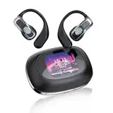 TELNP KI Übersetzungs Headset,KI Übersetzungskopfhörer mit berührbarem LCD-Bildschirm für Echtzeitübersetzung von 135 Sprachen,Übersetzungskopfhörer für iOS und Android,Geeignet für Business & Reisen