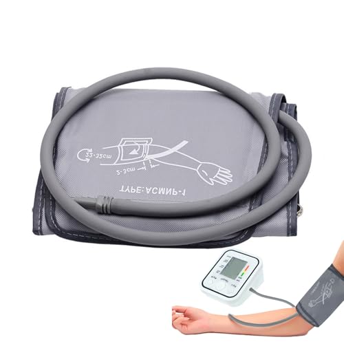 Blutdruckmanschette,Blutdruckmanschette Oberarm,Blutdruckmanschette Manuell,Ersatz-Manschette,22-32cm(Grau)