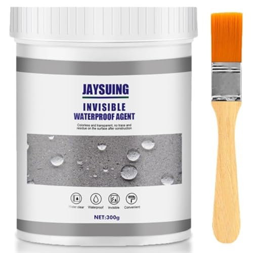 Transparentes Wasserdichtes Beschichtungsmittel, Klare Wasserdichte Versiegelungsflüssigkeit, Dichtmasse Wasserdicht für Toilette, Fliesen, Wände, Badezimmer, Dach (300g)