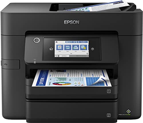 Epson Workforce Pro WF-4830DTWF 4-in-1 Business Tinten-Multifunktionsgerät (Druck, Scan, Kopie, Fax, ADF, WiFi, Ethernet, Full-Duplex, DIN A4), inkl. 4 Monate ReadyPrint Flex Tintentarif