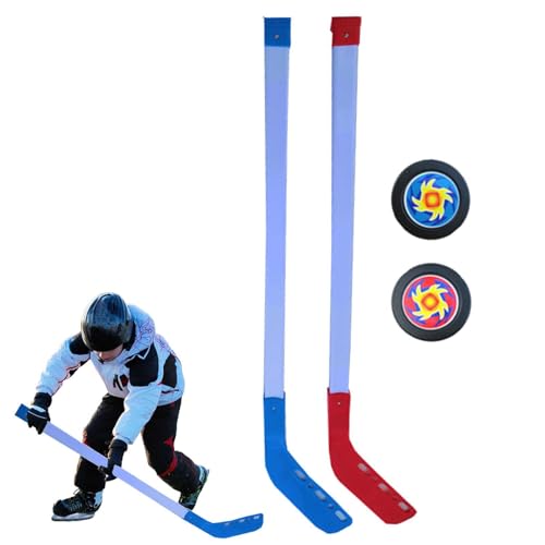 Generisch Hockeyschläger Kinder | Eishockeyschläger | Street Hockey Set Junior | Hockeyschläger Mit Bällen Street Hockeyschläger Und Ball | Hockey-Starter-Set Für Anfänger