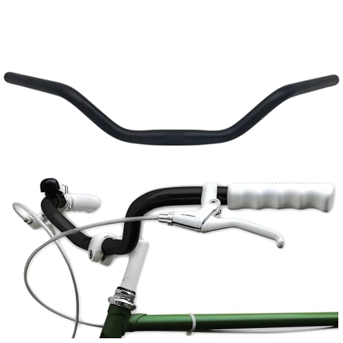City-Bike Fahrradlenker 25,4 mm Ergonomischer für Damenrad & Herren-Fahrrad Lenker Fahrrad Schwarz Aluminium Retro Lenkstange Damenfahrrad Herrenfahrrad Cruiser Beachcruiser Breit