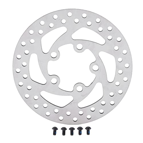 Disc Brake, 100mm Bike Disc Brake Rotor Floating Disc Rotor Wide Brake Disc Stainless Steel 5 Hole Brake Disc with 5 Screws for M365 Electric Scooter