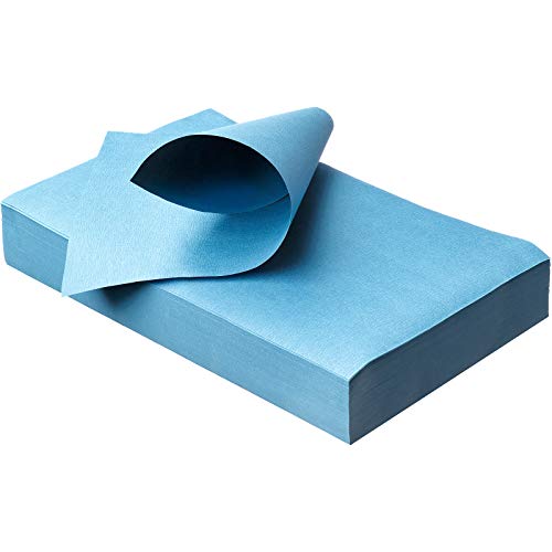 Wellsamed Traypapier, Trayfilterpapier, Papiereinlagen, Trayauflage, 250 Blatt, 18 x 28 cm, blau