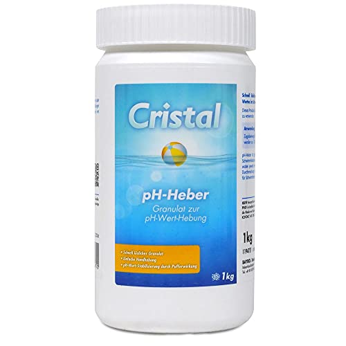 Cristal pH-Plus Granulat 1 kg - Zuverlässige pH-Erhöhung für Whirlpools & Spas - Einfache Anwendung - Hochwirksam & Schnelllöslich