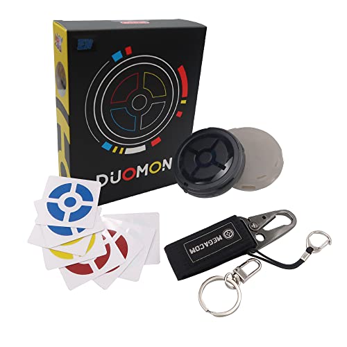 Mcbazel MEGACOM DuoMon, 2022 Dual Catchmon Neue Funktionen mit automatischer Erfassung/Erfassung, Sprach/Vibrationsaufforderung, LED-Benachrichtigungslicht - Schwarz