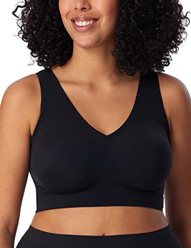Schiesser Damen nahtloses Bustier mit herausnehmbaren Pads - Invisible Soft, schwarz_170364, 36