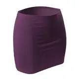 CFLEX Damen Variotube-Nierenwärmer, Shirtverlängerung, Minirock aus Baumwolle - Deep Purple M-L
